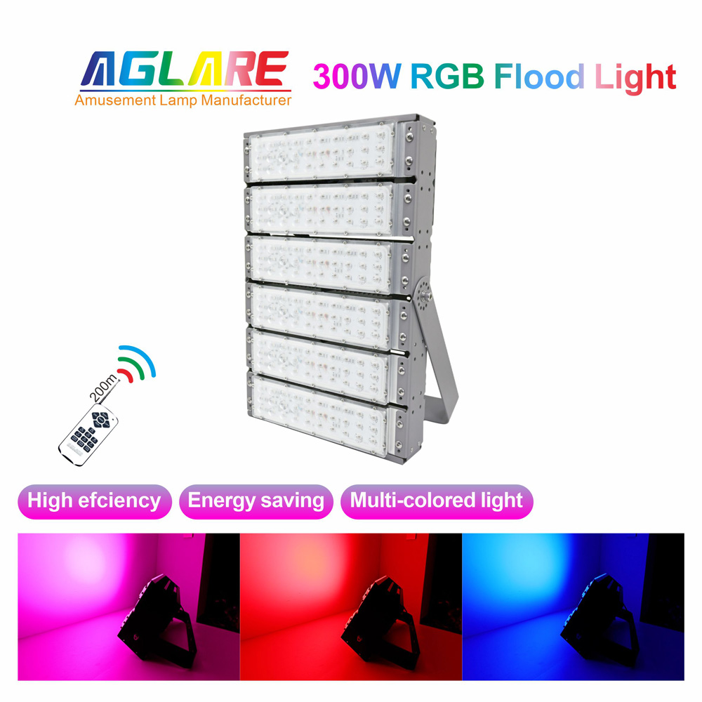 300 Watt Colored LED Flood Lights Grey