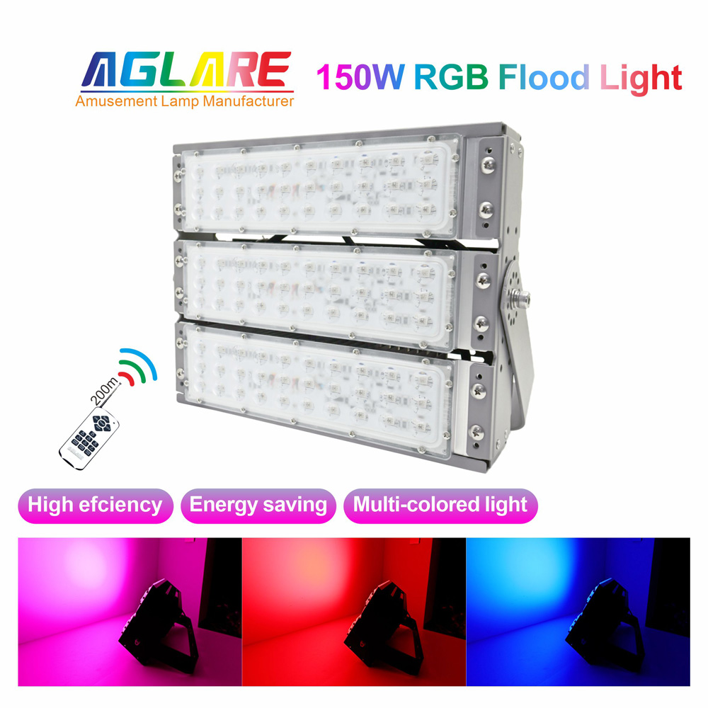 150W Color Changing LED Flood Light Grey IP65 Spotlight