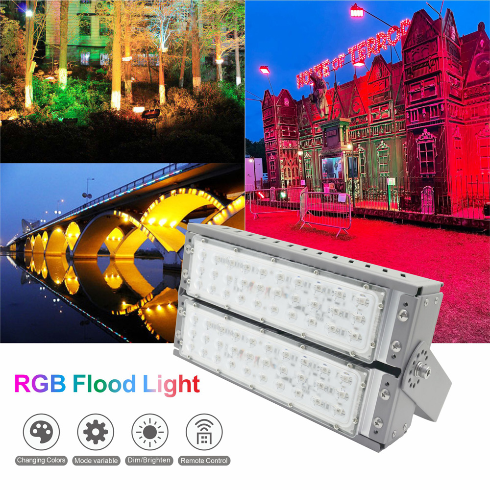 rgb landscape flood lights