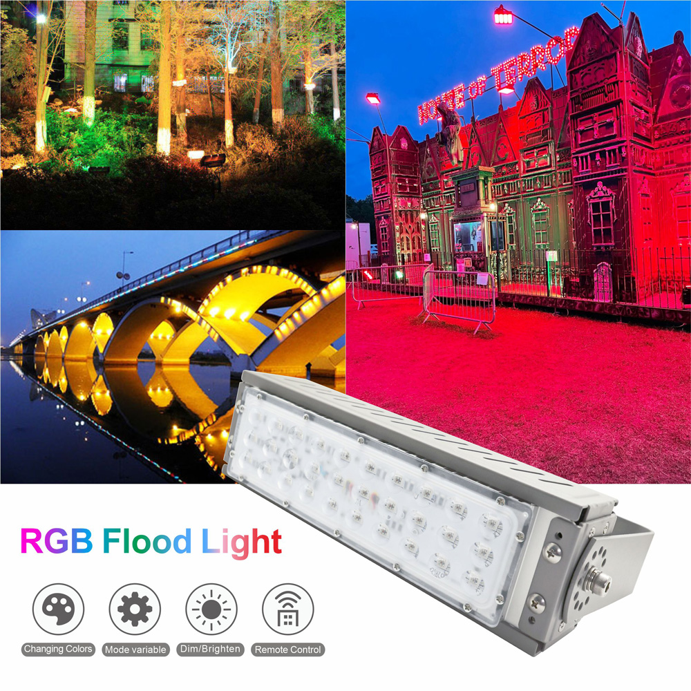 rgb landscape flood lights