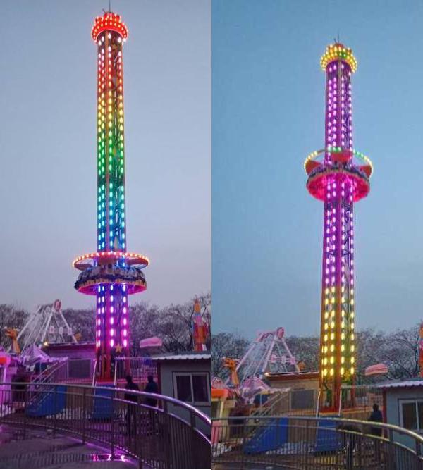 Amusement Rides Jumping Machine using LED Pixel Lights