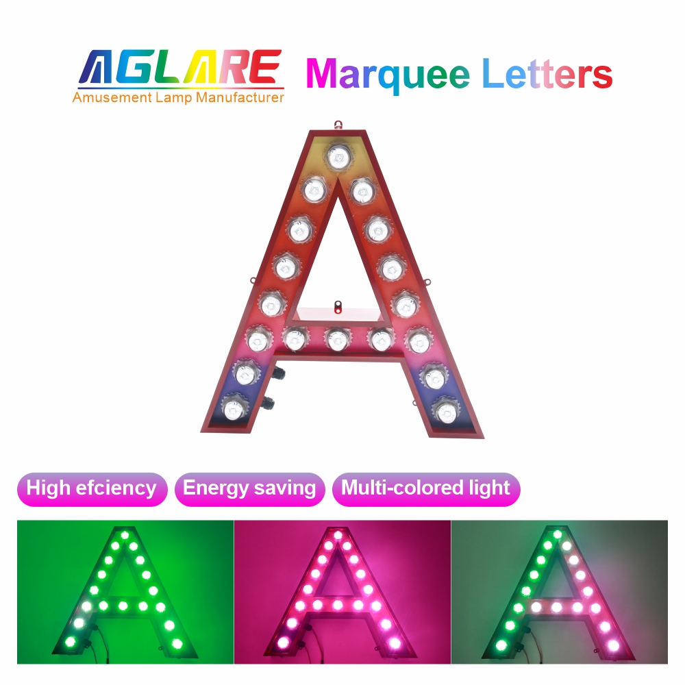 Custom Metal Carnival letter lights Sign A-Z 