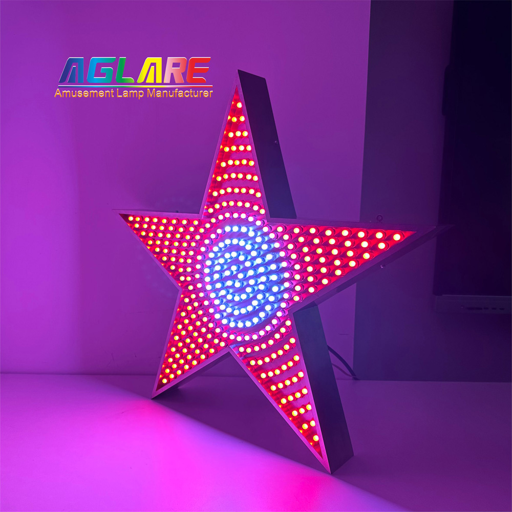 light up metal star sign