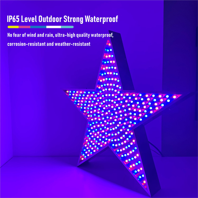 led metal star light