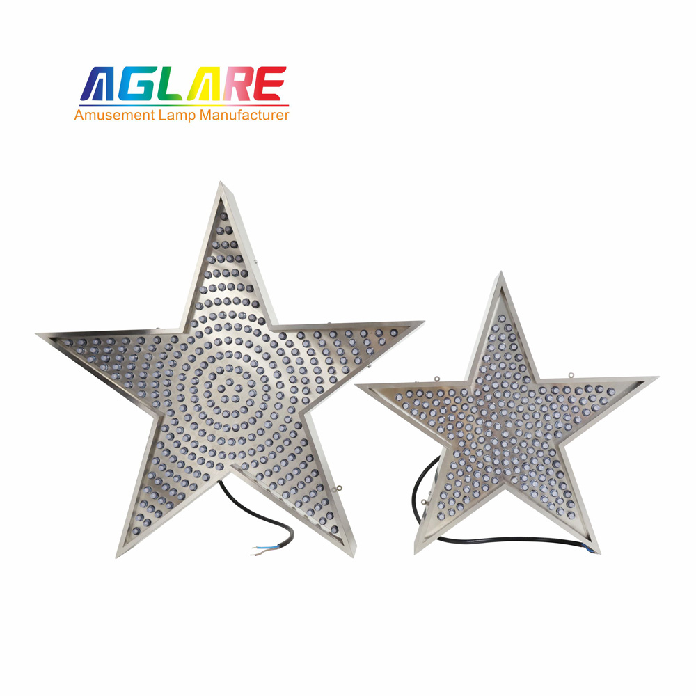 24" Metal Light UP Sign Star Amusement Park Store Party Bar Restaurant Background Decor