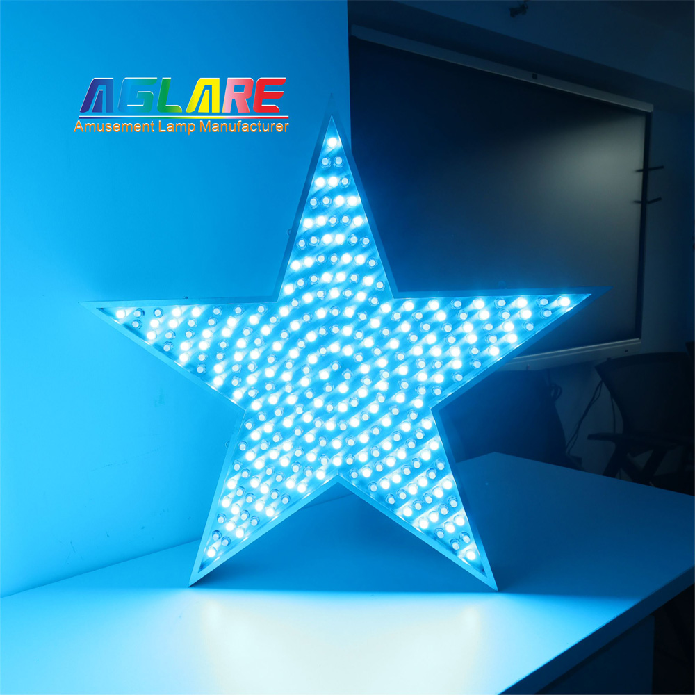 light up metal star sign