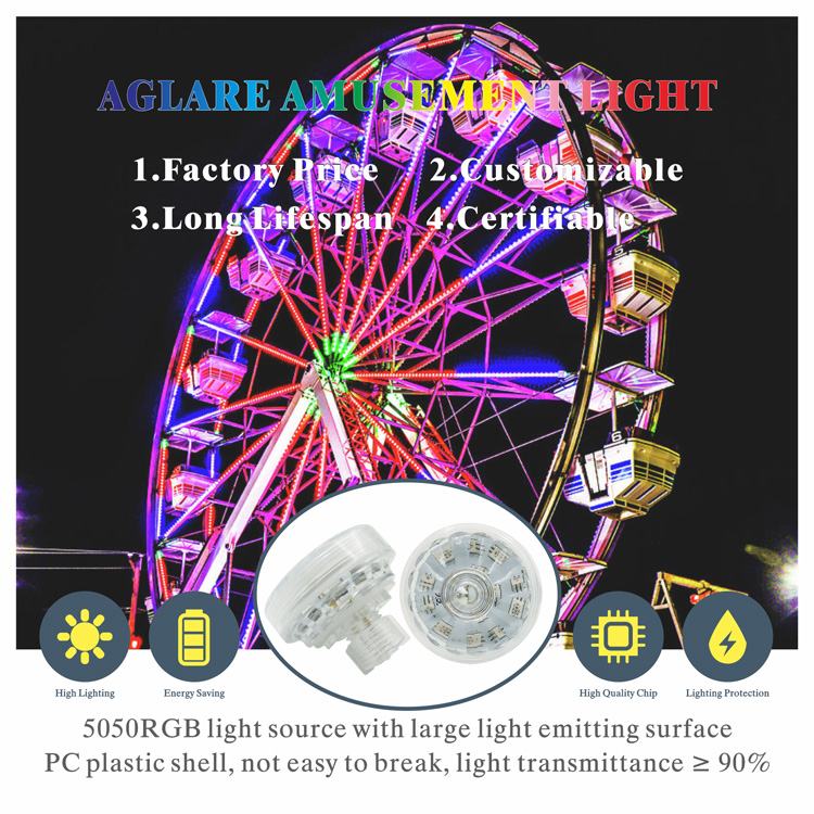 What types of LED Ferris wheel lighting are there?