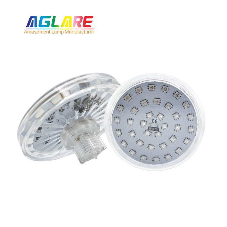 100mm 1-16 Auto RGB LED Cabochon Pixel Auto Program 36LEDs AC24V Amusement Fairground Lighting