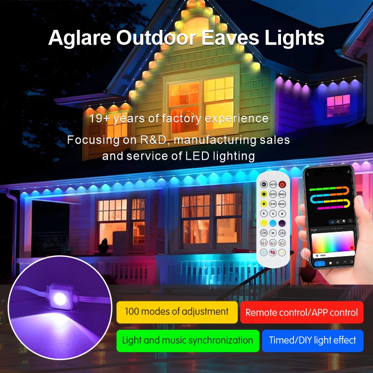 permanent outdoor lights for house