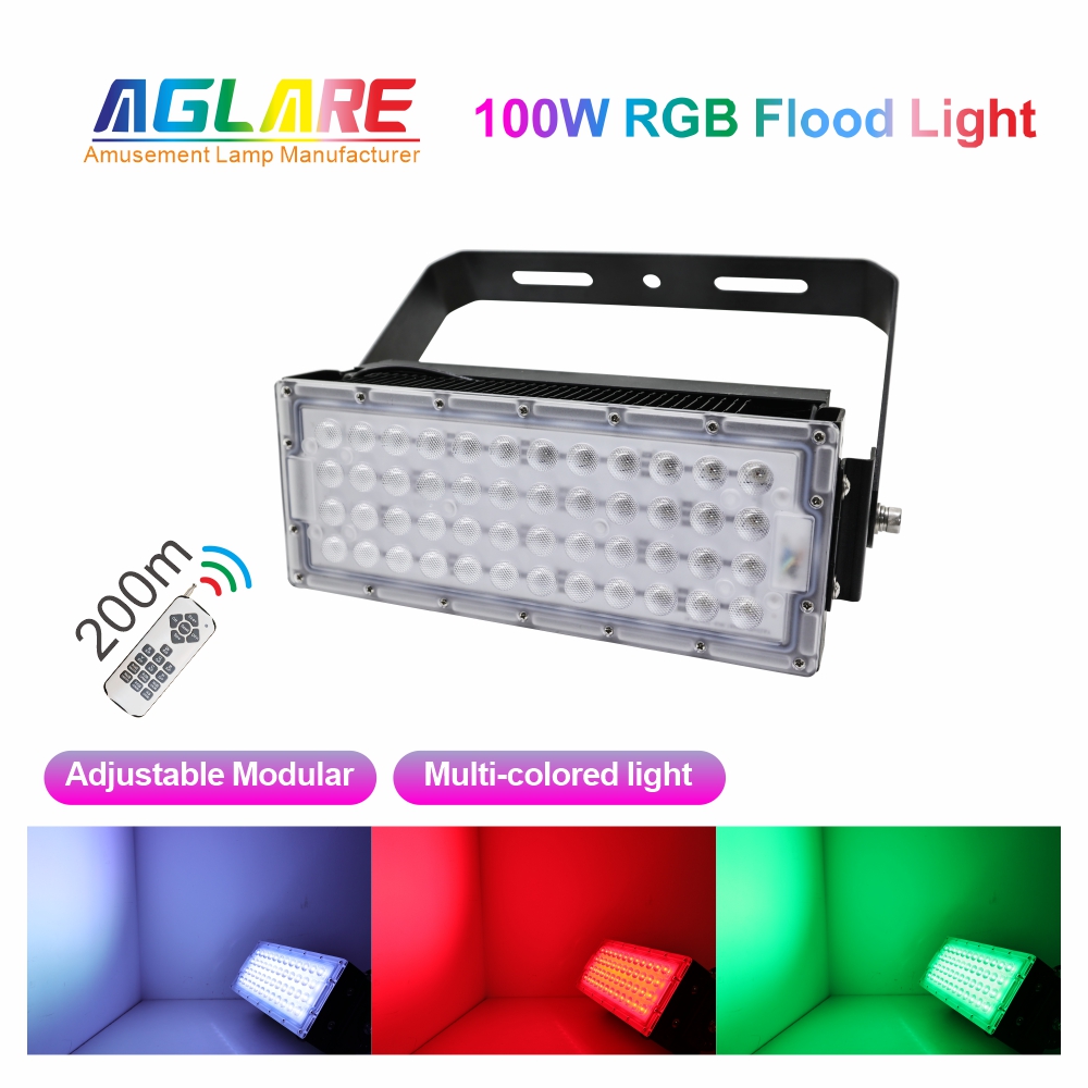 100W Adjustable Modular RGB LED Flood Light