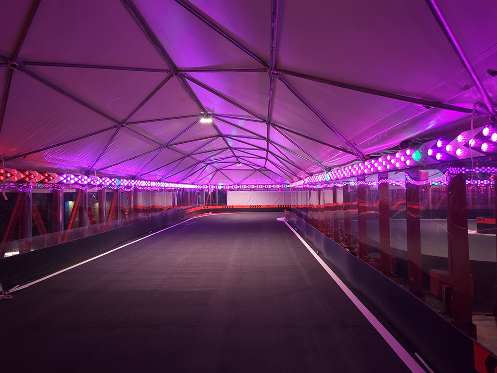 Aglare Lighting 004E Automatic LED Pixel Lights for Karting Tracks